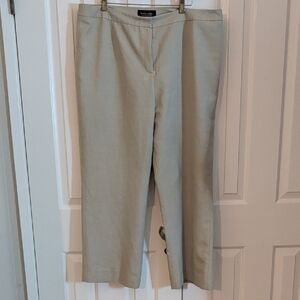 Black label | Evan Picone Beige Straight Leg Trousers